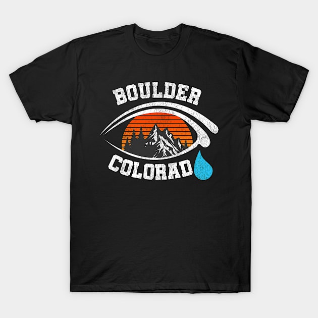 Colorado Boulder Colorado Strong Colorado Mountains T-Shirt by Funkrafstik